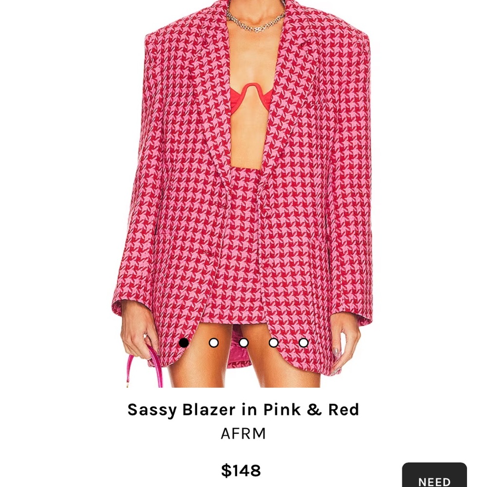 AFRM blazer and skirt set